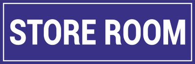 CREATIVE ADVERTISERS Store Room Emergency Sign