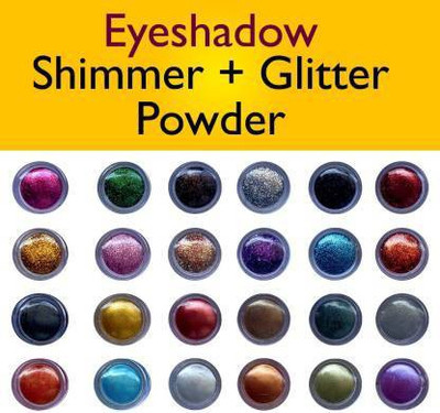 Glamezone Multicolor Shining Eyeshadow Shimmer / Glitter Powder 24 Pcs 24 g(Multicolor)