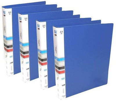 PPS-Plastic-Plastic-Ring-Binder-File-Set-Of-12-Blue