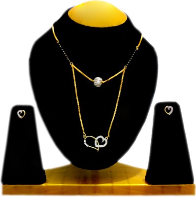 UNIFED CREATIONS Metal, Alloy Gold-plated Silver, Gold Jewellery Set(Pack of 1)