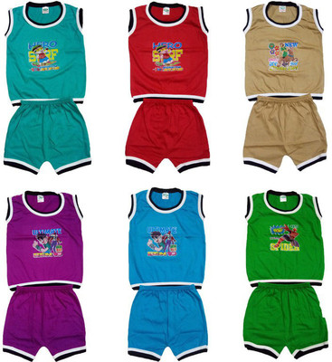 SVS Clothings Baby Boys Casual T-shirt Shorts(Multicolor)
