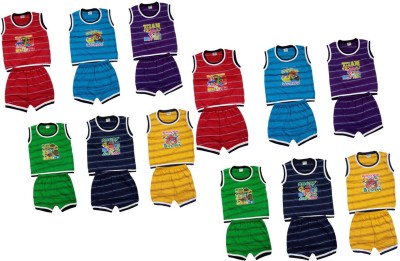 SVS Clothings Baby Boys Casual T-shirt Shorts(Multicolor)