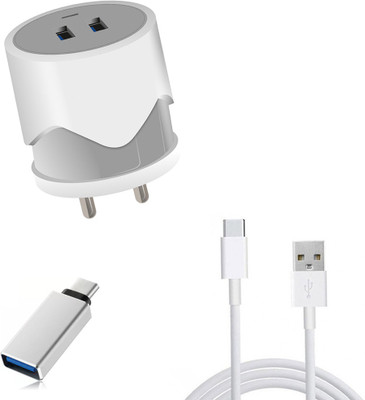 DAKRON Wall Charger Accessory Combo for Vivo V20 SE(White)