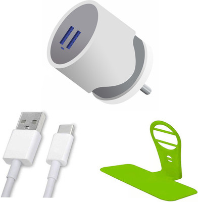DAKRON Wall Charger Accessory Combo for Realme 7i(White)
