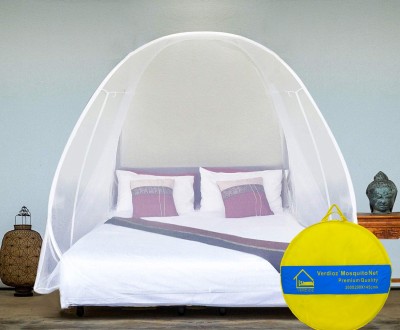 VERDIOZ Polyester Adults Washable DOUBLE BED Mosquito Net(White, Tent)