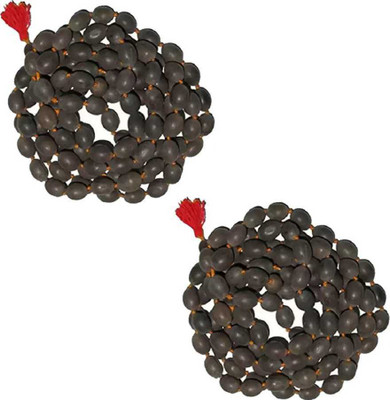 SHRI ASTHA VINAYAK Natural Lotus Seed Mala Kamal Gatta Mala Laxmi Puja Kamalgatta Mala 108+1 Seeds Stone Chain
