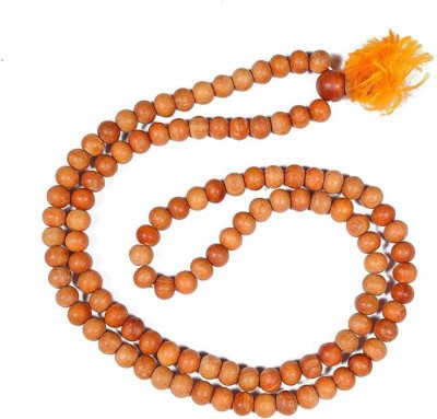 SHRI ASTHA VINAYAK white chandan mala for jaap,puja,health& wealth also. Wood Chain