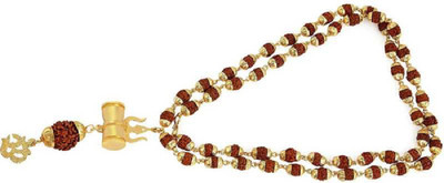 SHRI ASTHA VINAYAK Om rudraksh mala Gold-plated Plated Brass Chain
