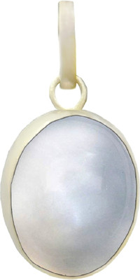 Takshila Gems Natural Moonstone Pendant in Silver 925 Lab Certified 6.25 Ratti / 5.62 Carat Moonstone Stone Pendant