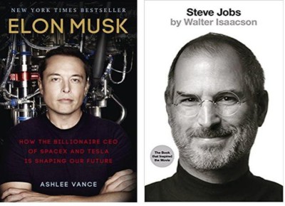 Set Of 2 (Steve Jobs + Elon Musk) Book In English (Paperback, Walter Isaacson, Ashlee Vance) (A/S Book Seller)(Paperback, Walter Isaacson, Ashlee Vance)