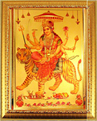 SUNINOW Durga maa Photo Religious Frame