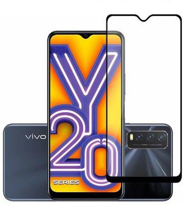 ASVALBUY Edge To Edge Tempered Glass for Vivo Y20a(Pack of 1)