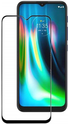 BRENZZ Edge To Edge Tempered Glass for Moto G9, Motorola Moto G9, Motorola G9, Motorola Moto E7 Power,Moto E7 Power(Pack of 1)
