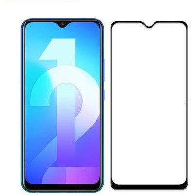 LIKEDESIGN Edge To Edge Tempered Glass for Vivo Y12s(Pack of 1)