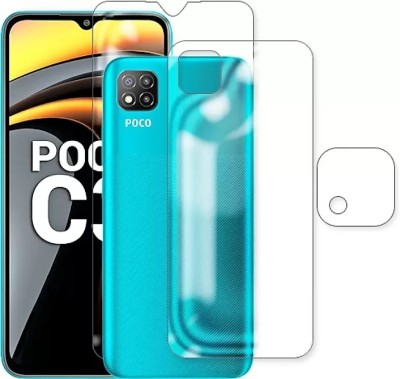 DB Front and Back Tempered Glass for POCO C3(Pack of 1)