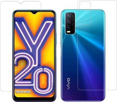 SOLIVAGANT Front and Back Tempered Glass for Vivo Y20i(Pack of 2)