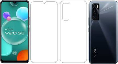 PR SMART Front and Back Tempered Glass for Vivo V20 SE(Pack of 2)