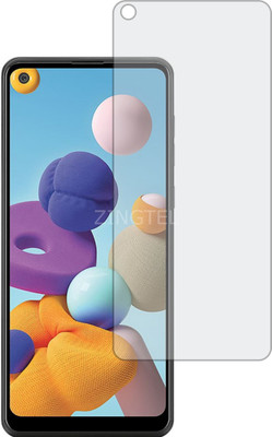 ZINGTEL Tempered Glass Guard for SAMSUNG GALAXY A21 (Flexible, Shatterproof)(Pack of 1)