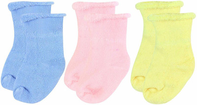 BABYSHOPEE Baby Boys & Baby Girls Solid Ankle Length(Pack of 3)