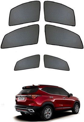 AuTO ADDiCT Side Window Sun Shade For Kia Seltos(Black)