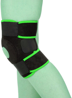 Leosportz Indian neoprene fabric Knee Cap Knee Support (Free Size, Black) Knee Support