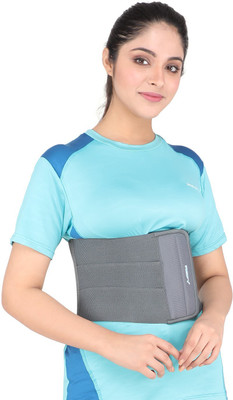 REIFY abdominal_Belt_Tummy_reduction_Grey_3 Inch (small) Abdominal Belt(Grey)