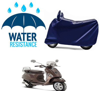 RONISH Waterproof Two Wheeler Cover for Piaggio(Vespa LX, Blue)