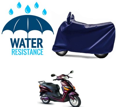 RONISH Waterproof Two Wheeler Cover for Hero(Electric Optima, Blue)