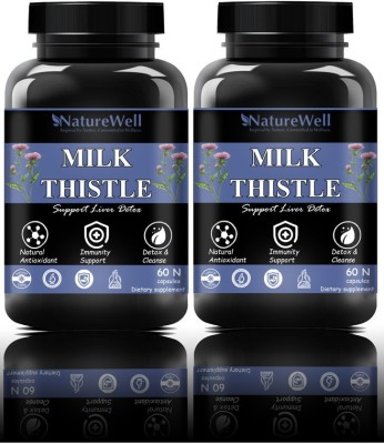 Naturewell Milk Thistle Liver Support Formula (120 Capsules)(120N)Pro(2 x 60 No)