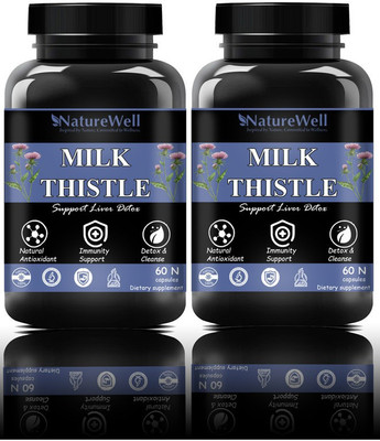 Naturewell Milk Thistle Liver Support Formula (120 Capsules)(120N)Ultra(2 x 60 No)