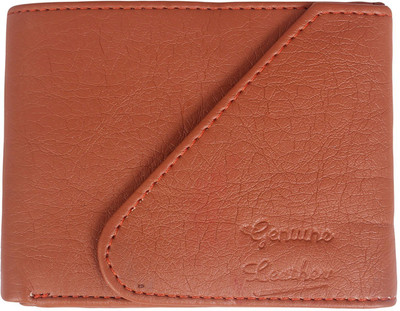 IBEX Men Tan Genuine Leather Wallet(6 Card Slots)