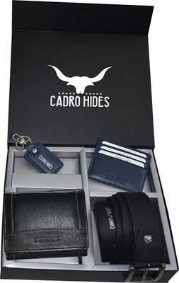 cadrohides Card Holder, Wallet & Belt Combo(Multicolor)