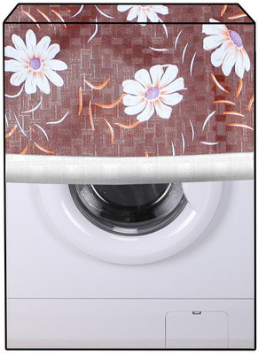 JM Homefurnishings Front Loading Washing Machine  Cover(Width: 61 cm, Russett, Coffee)