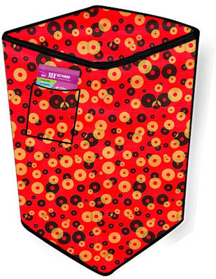 JM Homefurnishings Top Loading Washing Machine  Cover(Width: 53 cm, Red, Sunshade)