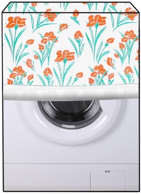 JM Homefurnishings Front Loading Washing Machine  Cover(Width: 62 cm, Pomegranate, Flamingo)