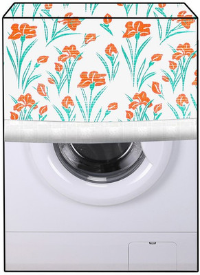 JM Homefurnishings Front Loading Washing Machine  Cover(Width: 64 cm, Pomegranate, Flamingo)