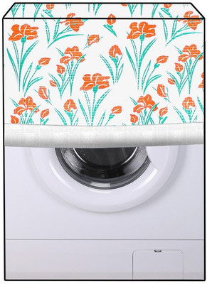 JM Homefurnishings Front Loading Washing Machine  Cover(Width: 62 cm, Pomegranate, Flamingo)