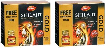 Dabur Shilajit Gold Capsules with Honey(Pack of 2)