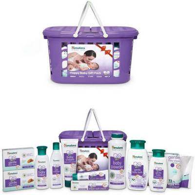 HIMALAYA Happy Baby Gift Pack Mini basket (Set Of 9)