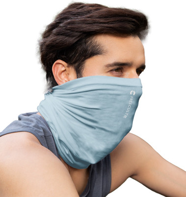 FREECULTR Unisex Anti Microbial Super Soft & Comfort Fit, Breathable Multipurpose Headband, Face Mask for Dust Protection Men Solid Bandana