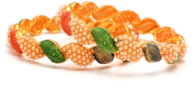 mohit jewellers Brass Gold-plated Bangle Set(Pack of 2)