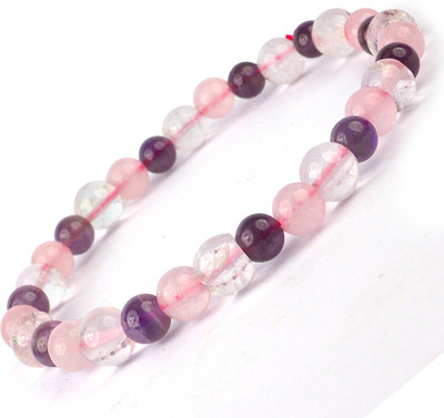 REIKI CRYSTAL PRODUCTS Crystal Quartz, Amethyst, Rose Quartz, Crystal, Beads Bracelet