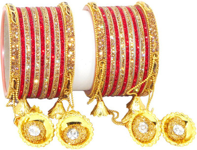 PRETTY GEMS Metal Bangle Set(Pack of 22)