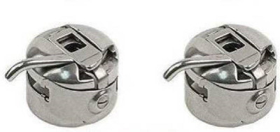 Hind Home 2 Piece Original Bobbin Case for Home Sewing Machines Metal Bobbins (Pack of 2, Width: 2.05cm/0.81inch Height: 1.6cm/0.63inch) Bobbin Case(Pack of 2)