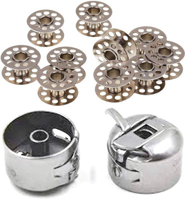 Hind Home combo pack10 Piece Original Bobbin for Home Sewing Machines Metal 2 Bobbins case (Pack of 10+2 Width: 2.05cm/0.81inch Height: 1.6cm/0.63inch) Bobbin Case(Pack of 2) Hind Home combo pack10 Piece Original Bobbin for Home Sewing Machines Metal 2 Bobbins case (Pack of 10+2 Width: 2.05cm/0.81inch Height: 1.6cm/0.63inch) Bobbin Case(Pack of 2)
