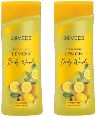 JOVEES Refreshing Lemon Body Wash, Pack of 2(2 x 300 ml)
