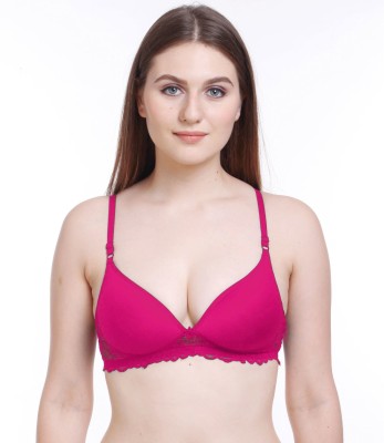 samvar PD Bra Women T-Shirt Non Padded Bra(Pink)