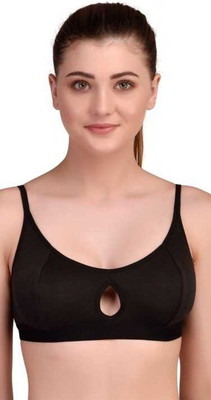 Cyxus 4G Women Sports Non Padded Bra(Black)