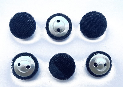 My Little Princess MLP-HM-FB001A Fabric, Metal Buttons(Pack of 6)