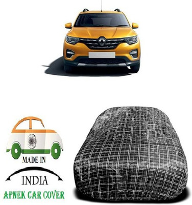 APNEK Car Cover For Renault HBC (With Mirror Pockets)(Black, White)